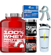 Scitec Nutrition Whey Protein 2350g + Creatine 300g + Testo Punch 120 Kapseln NirooX Nutrition.